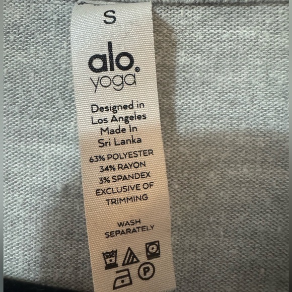 Alo Yoga Soho Pullover Sweater Alolux Size Small Athletic Grey - Picture 8 of 9